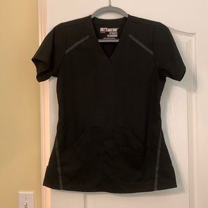 Women’s black Grey’s anatomy impact scrub top